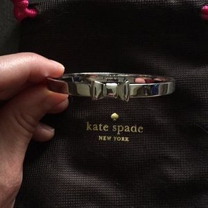 Kate Spade silver bow bangle